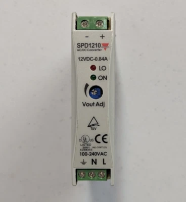 Convertidor de CA/CC Carlo Gavazzi SPD12101 - Fuente de alimentación 100/240 VCA a 12 VDC, 10 W Foto 1 de 4