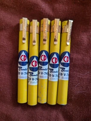 Lote De 5 Dosímetros Radiológicos De Colección Bendix Defensa Civil CD V-742 Foto 1 de 4