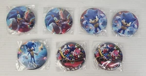 Sonic The Hedgehog Badges x7 6cm - Picture 1 of 6