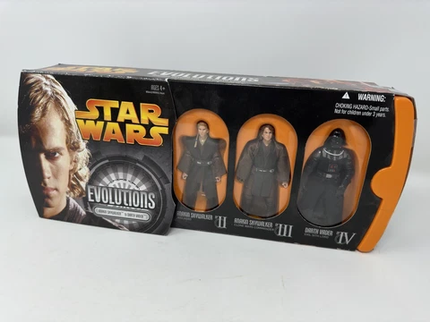 Star Wars Anakin Skywalker to Darth Vader Evolutions 3-pack 3.75” 2005 Cover