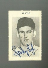 Sparky Lyle 1969 Milton Bradley signed auto autographed card Red Sox