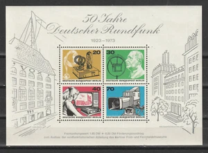 BERLIN 1973 - Cinquantenaire de la radiodiffusion allemande - Bloc-Feuillet MNH - Photo 1/1