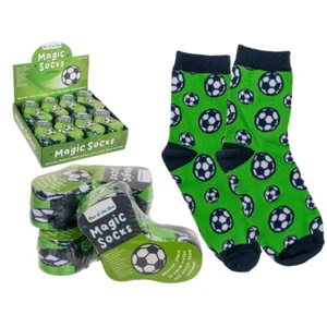 Football Magic Socks Xmas Novelty Childrens Boys Stocking Filler Christmas Gift - Picture 1 of 3