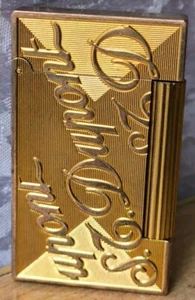 Rare Vintage cigarette Lighter Gold Plated Dupont Paris France Stoupont - Picture 1 of 24