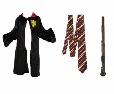 BOYS WIZARD FANCY DRESS COSTUME Kids Child Book Day Week Outfit Accessory Lot UK - Image 1 of 4