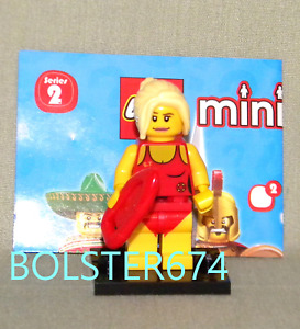 FEMALE LIFEGUARD Loose Series 2 8684 Lego Mystery Packs Mini-Figure BAYWATCH