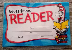 Dr. Seuss - Seuss - Tastic Leser Anerkennung Auszeichnungen Lehrerzertifikate 18 Stück - Bild 1 von 2