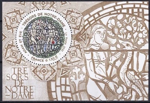 France 2021 Notre Dame MNH Block - Picture 1 of 1