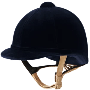 Charles Owen Hampton Horse Riding Show Hat | VG1, PAS015, Kitemark, Black, Navy - Picture 1 of 2