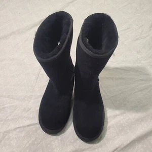 NEW Koalaburra Ugg Fur Tall Boots - Black - Size 11 - Picture 1 of 8