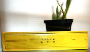 Asian Utensil Box. 9.5" x 2" - Picture 1 of 2