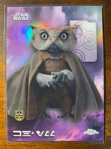 Topps 2025 cromo Star Wars Kh'Ymm #AV-74 variación Aurebesh/99 - Imagen 1 de 2