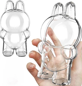 LABUBU Protective Case Clear Display Pop Mart The Monsters Cover Standing NEW - Picture 1 of 4