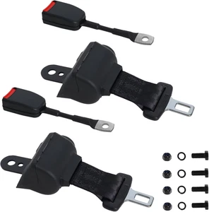 2x Golf Cart Seat Belt Kit – Retractable Safety Harness for EZGO & Club Car 2025 - Picture 1 of 7