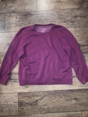 Made for Life Sweatshirt Longsleeve Women's Large Magenta Pullover - Image 1 of 4