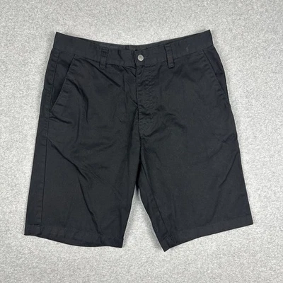 Volcom Men's Vmonty Stretch Chino Walk Shorts Size 34 Black Street Skate Wear - Image 1 of 4
