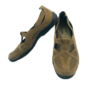 Clarks Sandalia Sin Cordones Zapato para Caminar Gamuza Cuero Malla 85748 Mujer 6M - Imagen 1 de 9