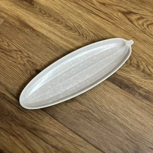 Poole Pottery Twintone cucumber dish C97 peach bloom seagull 32cm vintage - Picture 1 of 8