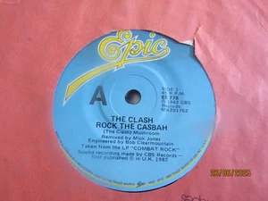 The Clash - Rock The Casbah - 1982 Epic 45 - Picture 1 of 2