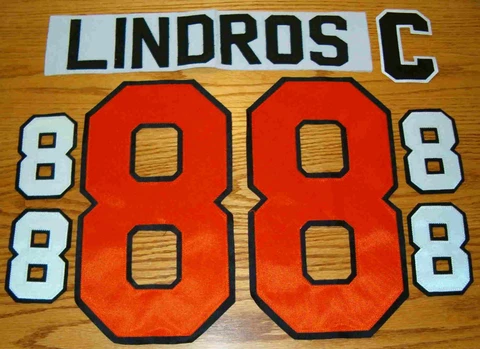 Eric Lindros #88 Philadelphia Flyers Away (white) jersey kit NHL New Captain C Cover