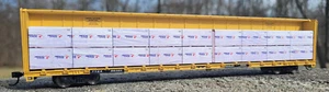 HO SCALE: "American Gypsum" load for Rapido,Walthers,Atlas, ExactRail centerbeam