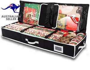 Gift Wrapping Paper Storage Organizer Storage Containers, Fits 18-24 Rolls, Unde - Picture 1 of 12