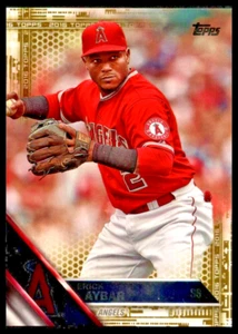 2016 Topps Gold #159 Erick Aybar Los Angeles Angels/2016 - Picture 1 of 2