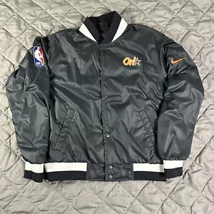 Nike Orlando Magic Jacket Mens Medium Gray Orange NBA City Edition Graphic Hoops - Picture 1 of 14