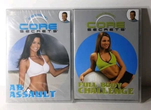 Core Secrets (2) Workout Exercise DVDs Ab Assault & Full Body Challenge New - Picture 1 of 2
