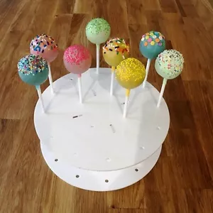 Runde Acryl Cake Pop Ständer 21cm 8" oder 30cm 12" viele Farben zur Auswahl - Bild 1 von 11
