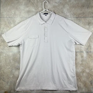 Peter Millar Crown Crafted Polo Shirt White Dots Adult Mens Size 2XL XXL Stretch - Picture 1 of 13