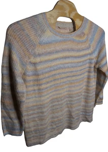 Leichter Regenbogenpullover mit weicher Umrandung für Damen Größe 1X - Bild 1 von 6