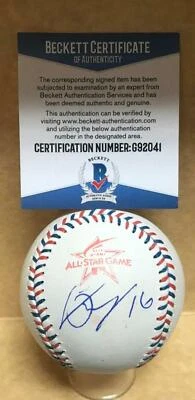 JONATHAN SCHOOP GEMELOS/ORIOLES FIRMADO 2017 JUEGO DE ESTRELLAS BÉISBOL BECKETT G92041 Foto 1 de 3