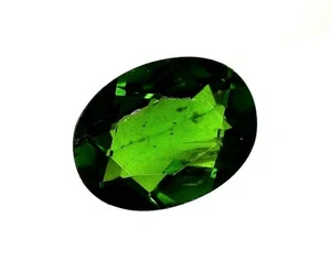EGL USA TESTED AND CERTIFIED NATURAL OVAL GREEN DIOPSIDE 1.03 CT GEM ID CARD - Picture 1 of 4
