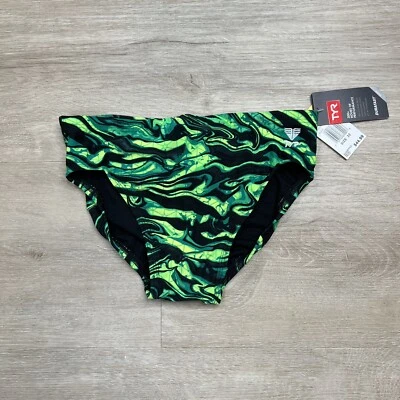 Traje de baño TYR para hombre Durafast Racer calzoncillo con cordón verde negro talla 32 nuevo con etiquetas Foto 1 de 2
