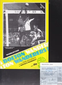 1981/82 BOLTON WANDERERSV SHEFFIELD WEDNESDAY 08-05-1982 DIVISION 2 MATCH TICKET - Picture 1 of 1