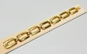 1930s Art Deco German Amerikaner Doublé Gold-Plated Bracelet NOS - Picture 1 of 10