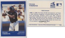 1991 Star Gold /1500 Frank Thomas #104 HOF