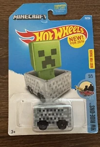 Hot Wheels NUOVO per 2016 HW Ride-Ons Series #70 Minecraft Grigio Creeper - Foto 1 di 2