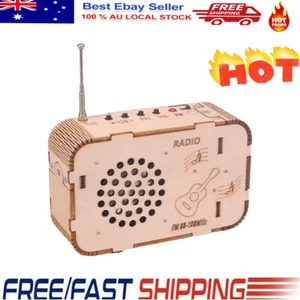 Science Experiment DIY Radio Model Wood Craft Kits Creative Assembly 3D Puzzle B - Picture 1 of 17