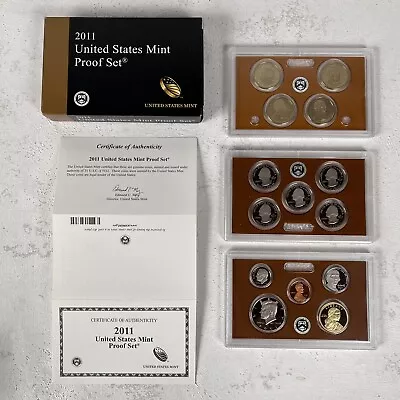 2011 Clad Proof Set U.S. Mint Original Government Packaging OGP COA - Image 1 of 4