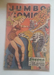 Jumbo Comics no.113 1948 Sheena bound babes Matt Baker shrunken heads jungle !! - Picture 1 of 2