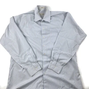 Pronto Uomo Mens Dress Shirt, Blue Yellow 17 36/37 - Picture 1 of 7