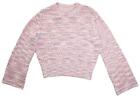 Marc New York Womens L Sweater Top Pullover Long Sleeve Knit Mock Neck Rose $70