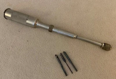 DE COLECCIÓN TALADRO DE EMPUJE Fulton Look Alike con 3 Brocas para Carpintería Foto 1 de 4