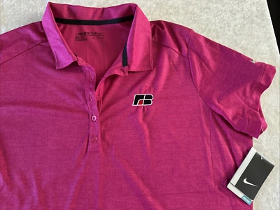 NUEVO Farm Bureau Insurance Para Mujer XXL Nike Golf Dri-Fit Rosa Polo Logo Nuevo con Etiquetas Foto 1 de 4