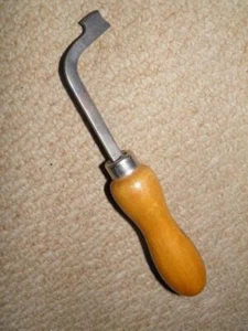 Vintage Saddlers Harness Bridle Makers Leather Double Creasing Iron Tool - Foto 1 di 6
