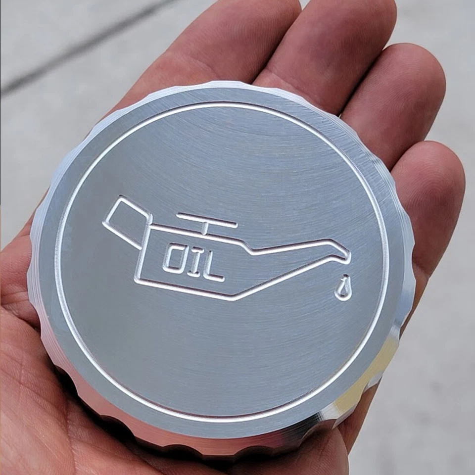 Cubierta de tapa de aceite satinada para Ford Mustang Cobra 1979-2017 5,0 - Instalación de ajuste a presión Foto 1 de 2