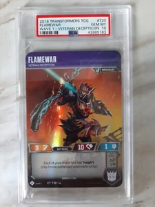 Transformers TCG Flamewar Wave 1 T20 2018 PSA 10 - Imagen 1 de 2