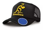 WALLABIES RUGBY AUSTRALIA - Black TRUCKER Hat - Cap - New